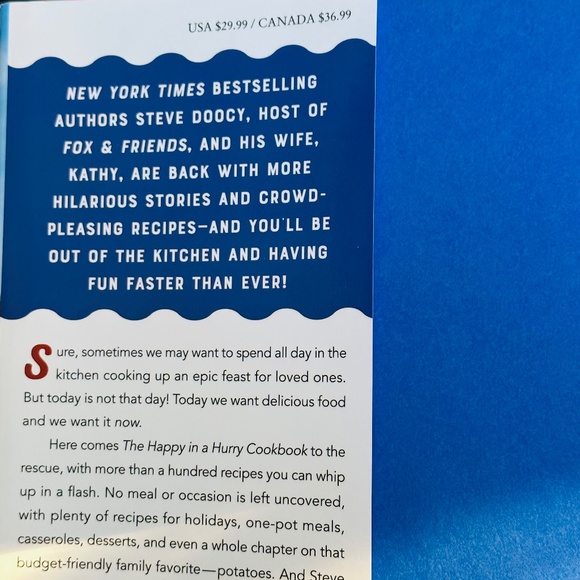 The Happy In A Hurry Cookbook Steve & Kathy Doocy Hardcover Recipe Book - Picture 3 of 16